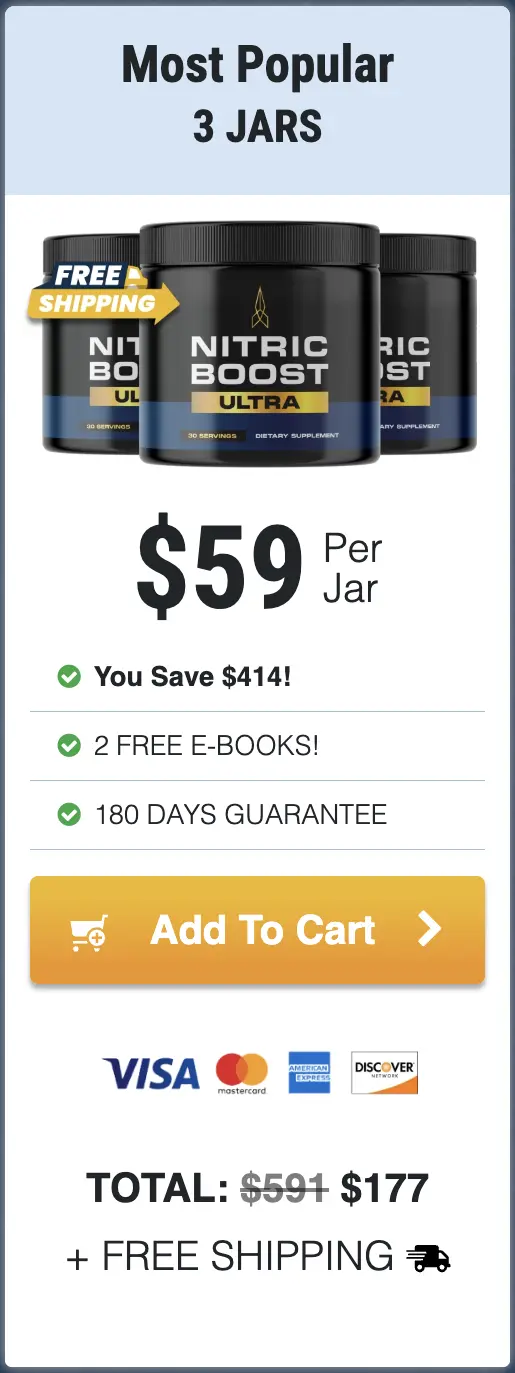 Nitric Boost Ultra three jars order